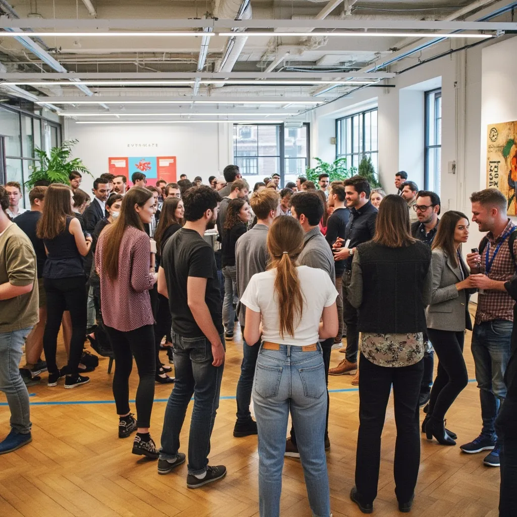 Evento de networking en la escuela