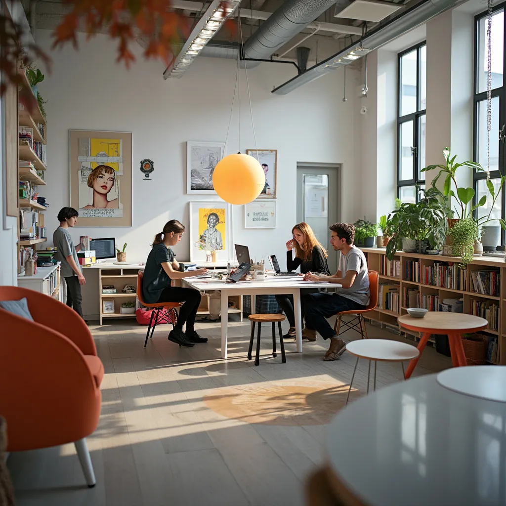 Espacio de estudio inspirador
